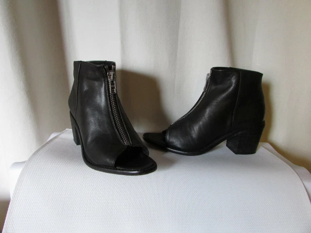 Bottes Cuissardes Free Lance Bleu Grisé - Pointure 38, Cuir Et Toile, Occasion Très Bon état