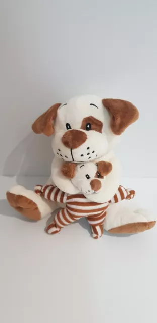 Gorgeous plush soft Mum & Baby Puppy Dog @750g