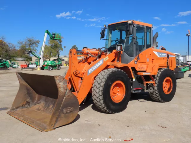 2016 Doosan DL220-5 Articulated Wheel Loader Tractor Hyd Q C A C Cab