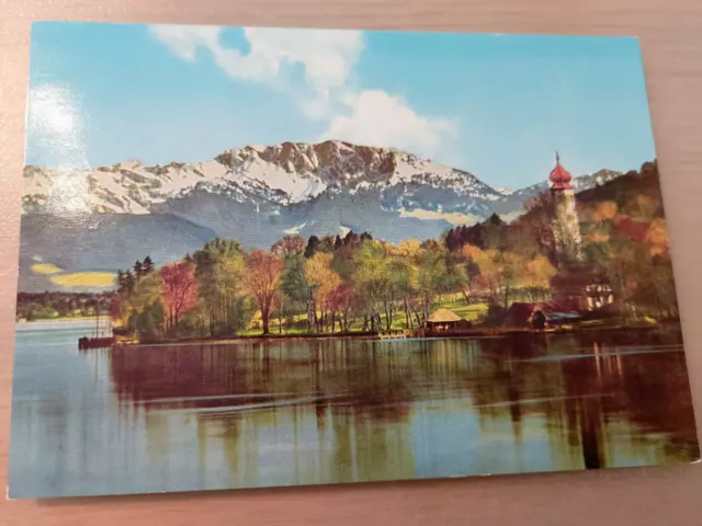 Postkarte Bernried am Starnberger See Benediktinerwand ungel_