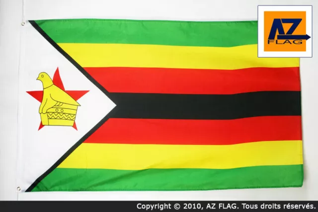 DRAPEAU ZIMBABWE 150x90cm - DRAPEAU ZIMBABWÉEN 90 x 150 cm - DRAPEAUX - Neuf