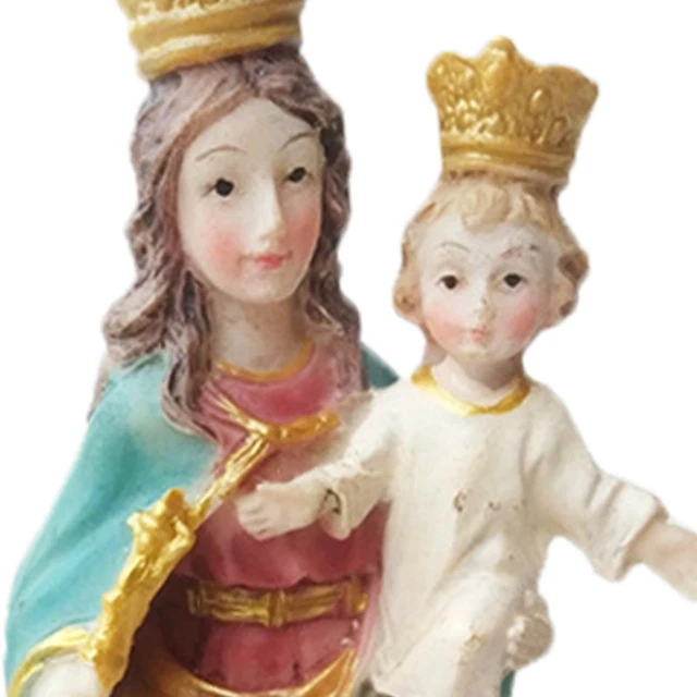 Peint à La Main Nativité Figurine Religieux Spirituel Table Décoratif F 3