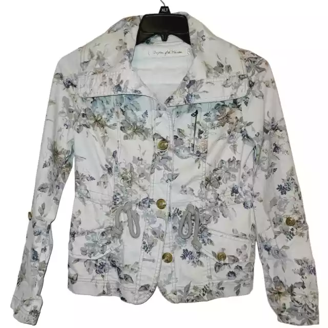 Anthropologie Daughters of the Liberation Lyonia floral print utility jacket