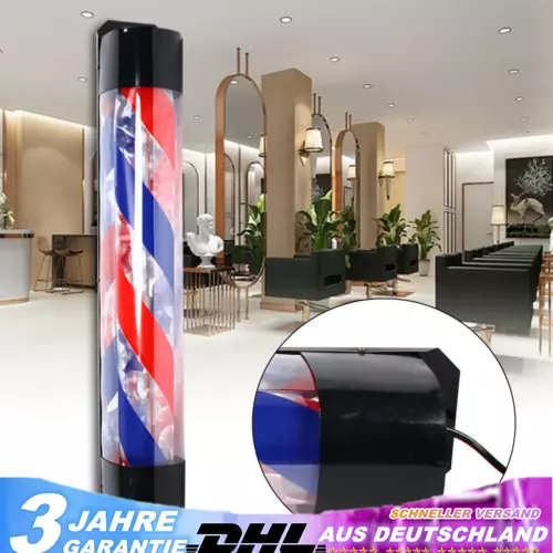 36" Professional Barber Pole Barber Club Salon Friseur LED Licht Barbierstab ABS