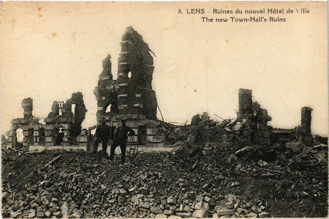 CPA MILITAIRE Lens-Ruines du nouvel Hotel de Ville (317032)