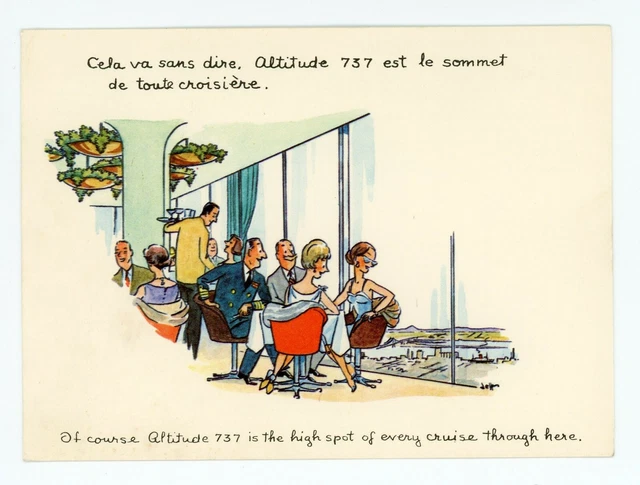 High Spot Altitude 737 Place Ville Marie MONTREAL Quebec Postcard signed Jeff