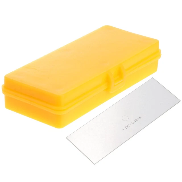 Produktbild von Ubric Mikroskop-Kalibrierfolie – 45x45 Mm PET Mit Gitterskala Für Präzise Messungen