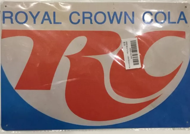 Royal Crown RC Cola Logo Soda Pop Ad Vintage Retro Wall Decor Bar Metal Tin Sign