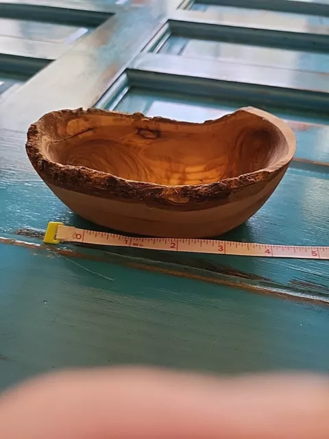 Olive Wood Dipping Bowl - Rustic