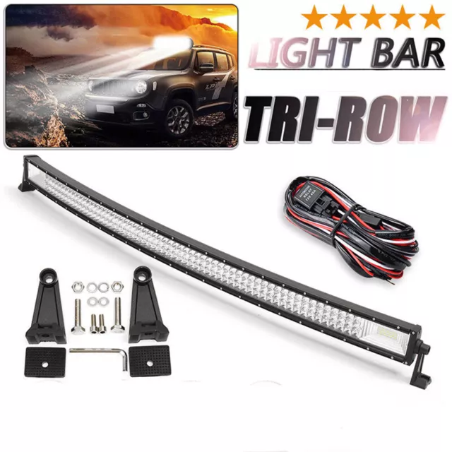 540W 42" Courbé Barre à LED phare de travail Rampe Feux offroad 12V 24V ATV Auto