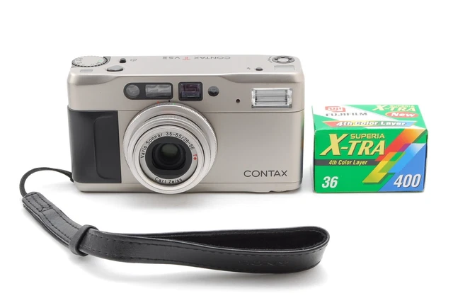 LCD Works [NEAR MINT] Contax TVS II Point & Shoot 35mm Film Camera From JAPAN