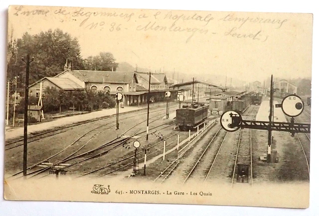 Cpa Mantargis / La Gare Et Les Quais / Loiret 45