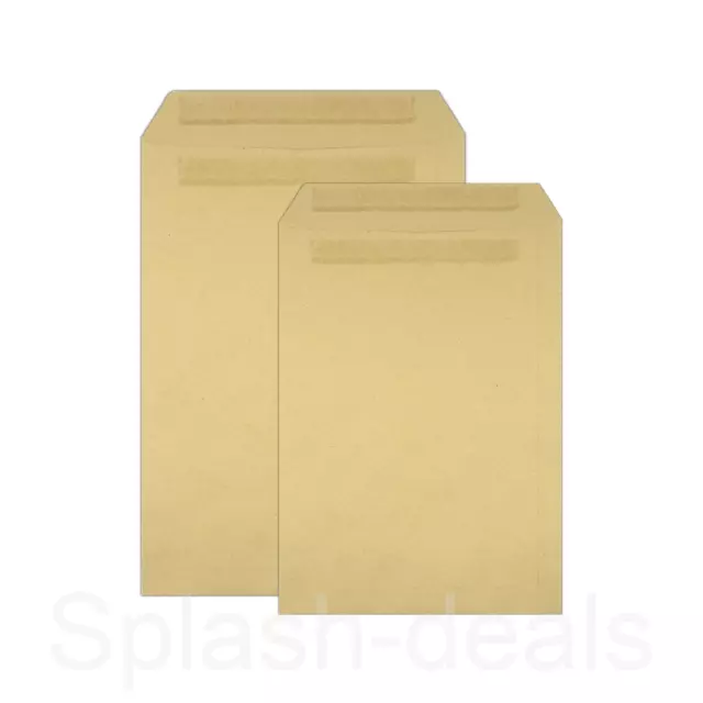 Quality 90 GSM Plain Brown Envelopes - Strong Self Seal - A4/C4 A5/C5 Sizes