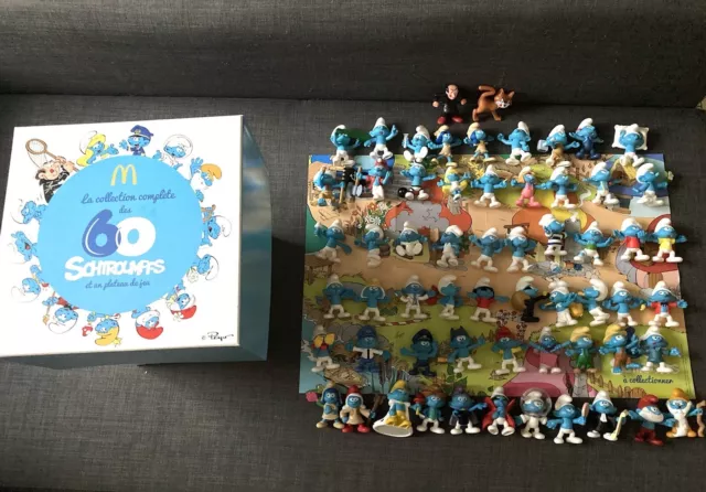 Collection Schtroumpfs Mc do Complet - Figurines McDonald's 2018 + Coffret RARE 2