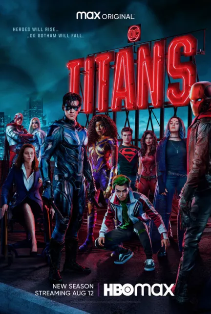 DC COMICS TITANS series 3 (2021) TV poster - glossy A4 print