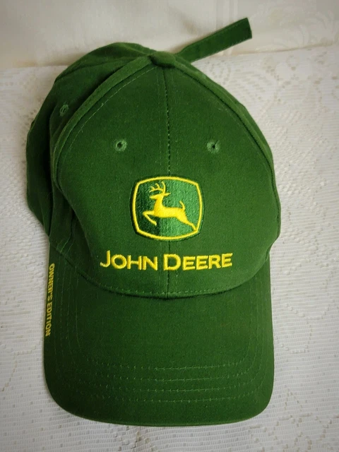John Deere Owners Edition Truckers  Baseball Cap Green Adjustable Strap Back