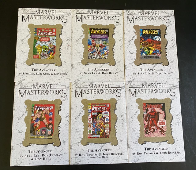 Avengers Marvel Masterworks TPB Vol 1-6 Kirby Lee Thomas Buscema Iron Man Thor