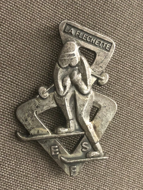 Ancien Insigne ESF – Flocon – Ski – École Du Ski Français – Vintage
