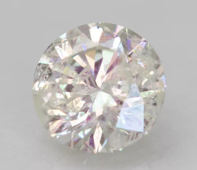 Certifié 0.51 Carat E SI2 Rond Brillant Naturel Amélioré Desseré Diamant 5.12mm