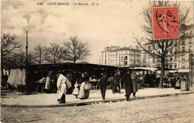 CPA AK St-MANDÉ Le Marché (672426)