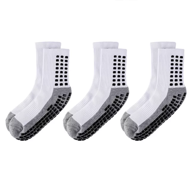 White Medium Size Anti Slip Non Skid Slipper Hospital Sports Athletic Socks USA