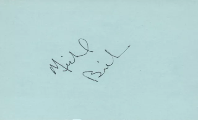 Micheal Biehn Actor 1985 JFK TV Movie Autographed Signed Index Card