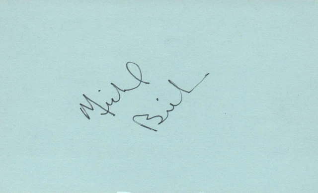Micheal Biehn Actor 1985 JFK TV Movie Autographed Signed Index Card