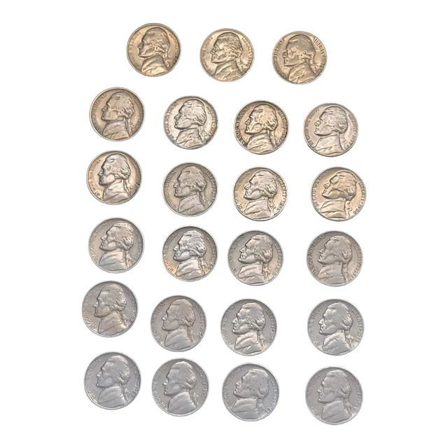 1950-1960 Jefferson Nickel Choice Set Run 23 Coin US Mint Lot