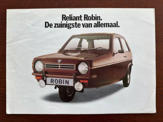 Prospekt / brochure Reliant Robin 3-Rad / 3-wheeler MY 1978 selten ! rare !