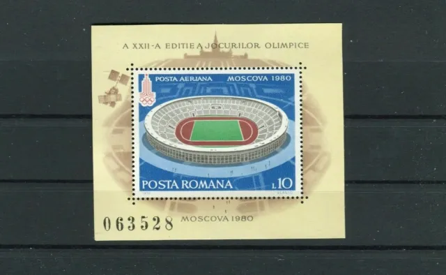 Rumänien Block 161 postfrisch Olympia Moskau 1980 - b8518