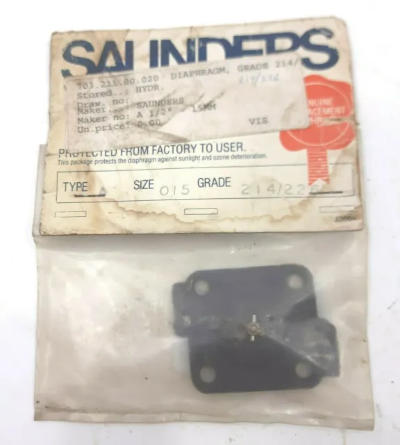 Saunders A Misura 1.3cm 15mm Grado 214/226 703.211.00.020 Diaframmi Di Valvole