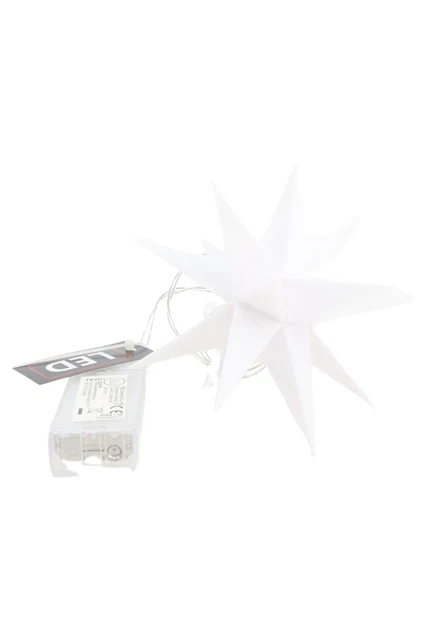Decoración navideña blanca estrella de Navidad