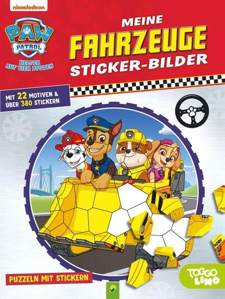 PAW PATROL: MEINE Fahrzeuge Sticker-Bilder Mit 22 Motiven und über 380