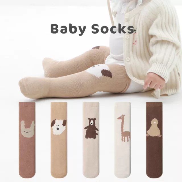 2 Pair Newborn Baby Girls Boys Winter Leg Warmers Terry Thick Long Socks 0-5 Yrs