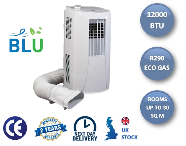 BLU12 - 12,000 BTU Portable Air Conditioning Unit with Window Kit - BLU by  Gree EUR 666,14 - PicClick FR