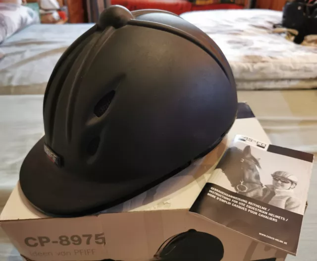 NEUWARE!  Sicherheits Reithelm, schwarz,  Gr. 57-62 von PFIFF made by CASCO
