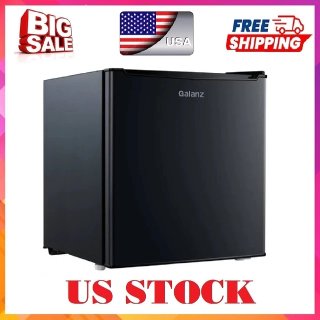 GALANZ.. 1.7 CU ft Single Door Mini Fridge GL17BK, Black, New 75.99