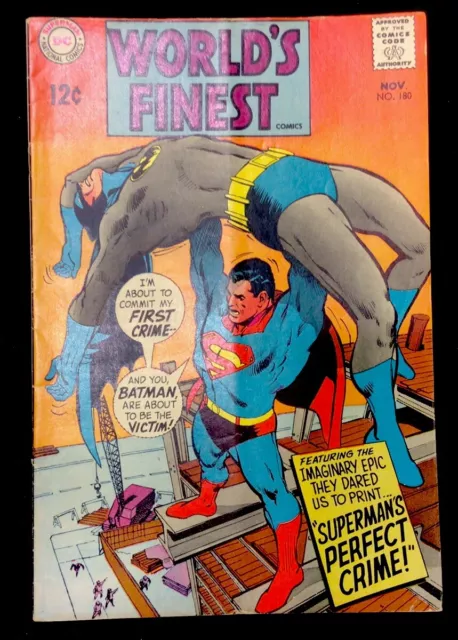 DC COMICS Worlds Finest Superman Batman Nov. No. 180 Vintage Original