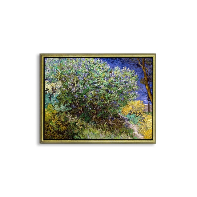 Tableau Toile Vincent Van Gogh - Paysage Avec Le Tas De Blé Au Lever De La Lune Neuf