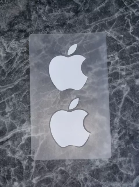 2 Original Apple Aufkleber vom iPAD ***NEU ca. 5x7 cm gesamt