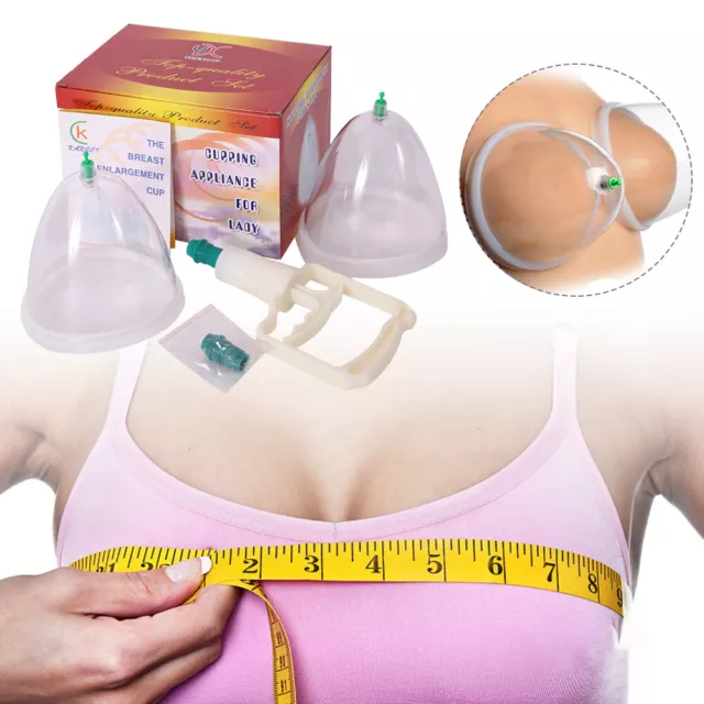 Breast Enlarger Pump Kits Natural Enhancement Vacuum Enlargement Massager Cup UK 3