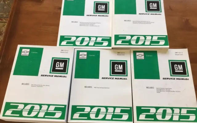 2015 GM Chevy Camaro Workshop Service Shop Repair Manual Set