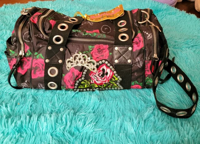 Betsey Johnson Princess Crown Pink Rose Bag