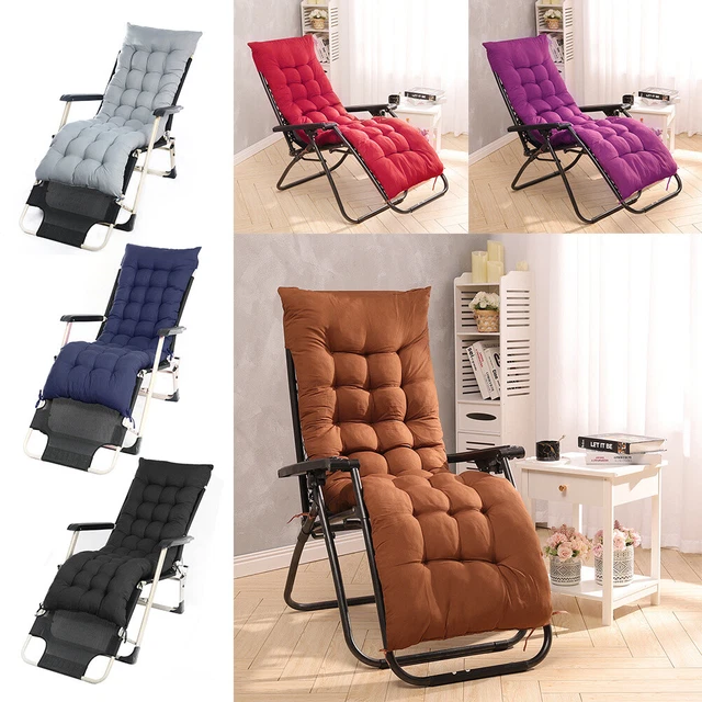 Replacement Garden Patio Sun Lounger Cushions Recliner Chair Cotton Seat Pads