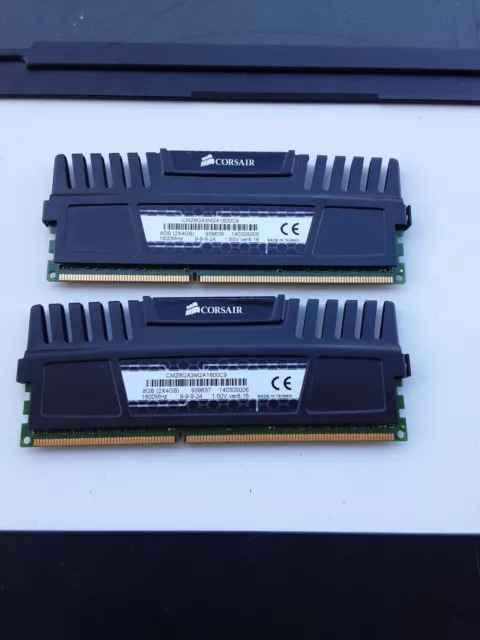 CORSAIR VENGEANCE DDR3 kit 8 GB 2X4GB 240 pin 1600Mhz CMZ8GX3M2A1600C9 GAMING EUR 26 00 PicClick IT
