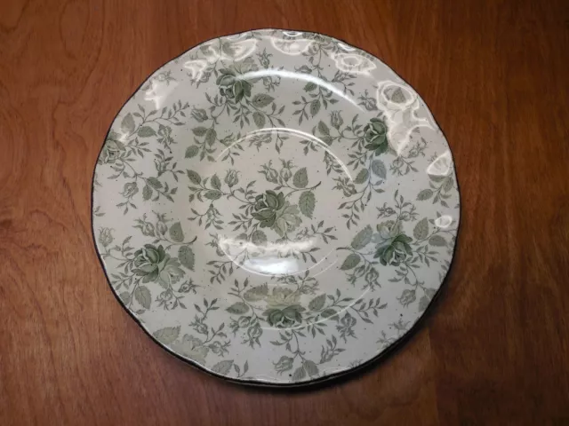 Grindley England COLONIAL CLASSICS GREEN Rim Soup Bowl 9" 1 ea    9 available