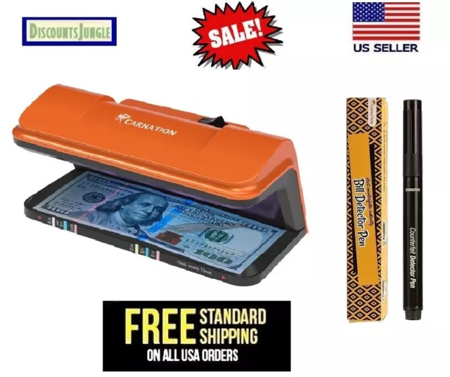 Carnation CRD12 Counterfeit Bill Detector and Banknote Tester Pen