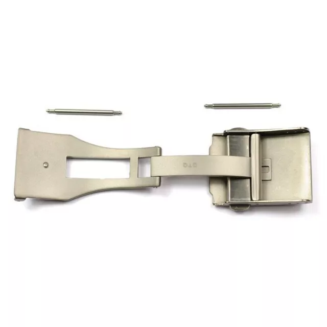 brushed titanium folding buckle for straps Tissot T640015936 2