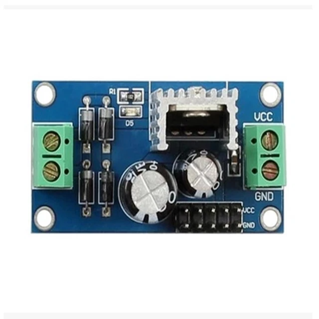 DEVMO 12-24V AC/DC To 12V DC Voltage Regulator Module - L7812, Dual Output, For DIY Power Supply Projects