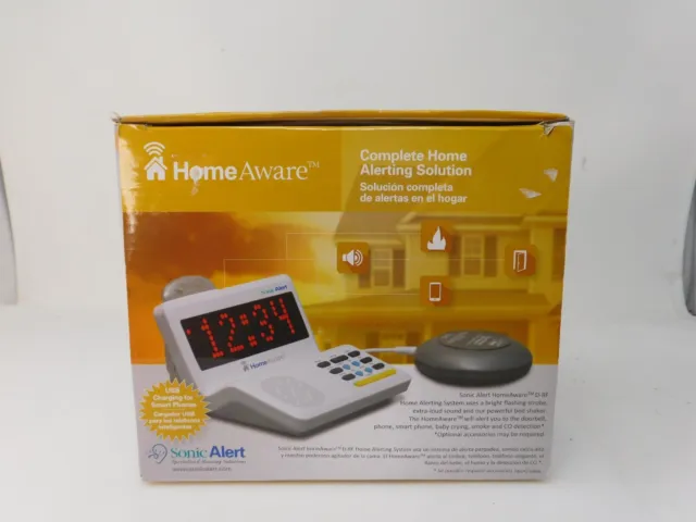 Sonic Alert HA360 Home Aware Puerta Teléfono Reloj Maestro Señalización Sistema NUEVO